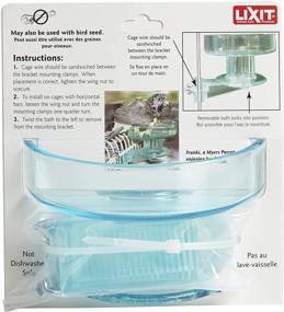 img 2 attached to Optimized Quick Lock Bird Cage Bath for Lovebirds, 🐦 Canaries, Finches, Parakeets, Cockatiels & Other Small to Medium Feathered Friends