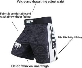 img 2 attached to SOTF Stretch Shorts Grappling Medium Sports & Fitness