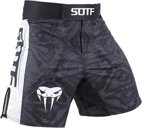 img 4 attached to SOTF Stretch Shorts Grappling Medium Sports & Fitness