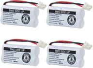 baobian bt166342 bt266342 cordless phone battery compatible with at&amp;t bt-166342 bt-266342 bt-162342 bt-262342 el52300 cl80111 vtech bt-183342 bt-283342 cs6114 cs6419 cs6719 - 4 pack logo