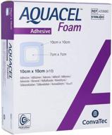 🩹 aquacel foam dressing by convatec - adhesive, 4"x4" - 10 each/box: effective wound care solution логотип