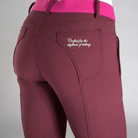 img 1 attached to 💃 Stylish and Comfortable: Discover the HORZE Women's Kiana Knee Patch Breeches