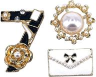 exquisite celebrity designer inspired wedding party jewelry gift set with stunning flower brooch pin logo