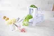 maverick 3-blade vegetable spiralizer - spaghetti, pasta, potato pasta, chips, slices, french fries rings, and potato twists logo