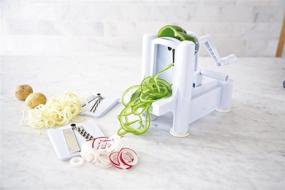 img 3 attached to Maverick 3-Blade Vegetable Spiralizer - Spaghetti, Pasta, Potato Pasta, Chips, Slices, French Fries Rings, and Potato Twists