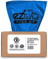 🚮 900 pet waste disposal dog poop bags - z pickup bags blue (single roll, not on small rolls) logo