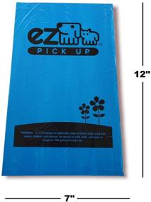 img 1 attached to 🚮 900 Pet Waste Disposal Dog Poop Bags - Z Pickup Bags Blue (Single Roll, Not on Small Rolls)