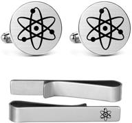 mueeu cufflinks engraved scientist chemistry logo