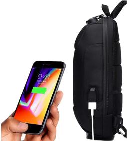 img 1 attached to 🎒 Lightweight Waterproof Crossbody Backpacks with Wisfruit Charging Capabilities