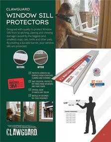 img 1 attached to CLAWGUARD Window Sill Protector Transparent Dogs and Carriers & Travel Products