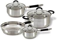 🍳 cuisine select vittorio 7 piece stainless steel cookware set: quality and versatility for your kitchen logo