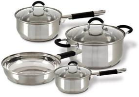 img 4 attached to 🍳 Cuisine Select Vittorio 7 Piece Stainless Steel Cookware Set: Quality and Versatility for Your Kitchen