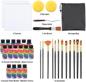 img 2 attached to SUPERSUN Acrylic Painting Supplies Beginners Painting, Drawing & Art Supplies