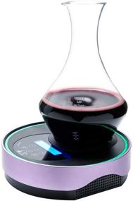 img 4 attached to Wake Up Wine Pro S: 750ml Electronic Decanter Set with Super Fine Sediment Strainer, Bluetooth 3D Speaker, and More