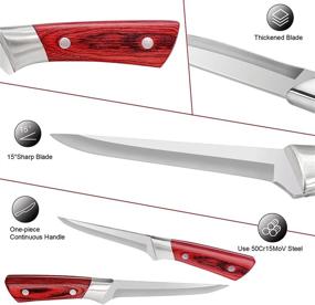 img 1 attached to ZHUJIABAO Professional Гибкая обвалка из нержавеющей стали