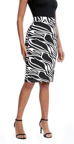 img 1 attached to Urban CoCo Elastic Stretch Bodycon Women's Clothing for Skirts