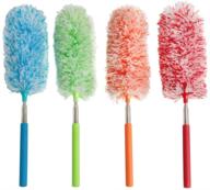 🧹 ira pollitt microfiber duster set - extendable, washable cleaning tool for home, office, car, computer & air condition - 4 pcs microfibre hand duster logo