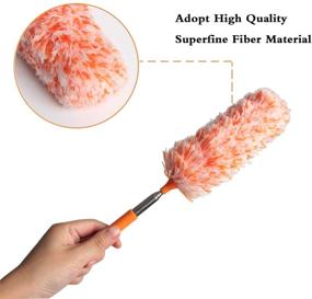 img 1 attached to 🧹 Ira Pollitt Microfiber Duster Set - Extendable, Washable Cleaning Tool for Home, Office, Car, Computer & Air Condition - 4 Pcs Microfibre Hand Duster