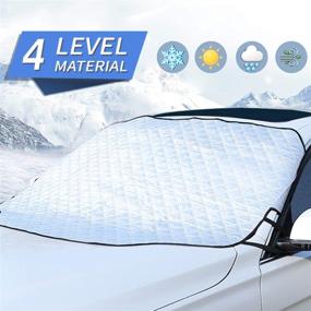 img 3 attached to ❄️ MITALOO Car Windshield Snow Cover: 4 Layers for Ultimate Winter Protection!