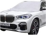 ❄️ mitaloo car windshield snow cover: 4 layers for ultimate winter protection! logo