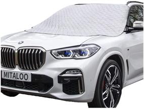 img 4 attached to ❄️ MITALOO Car Windshield Snow Cover: 4 Layers for Ultimate Winter Protection!