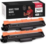 🖨️ high yield lemero tn227 tn223 black toner cartridge with chip - compatible for brother mfc-l3770cdw hl-l3290cdw (2 pack) logo