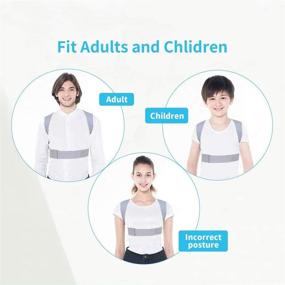 img 3 attached to 👍 Emoly Posture Corrector - Adjustable Shoulder Posture Brace for Men & Women - Invisible Upper Back Brace - Adjustable Thoracic Back Support for Hunching (L)