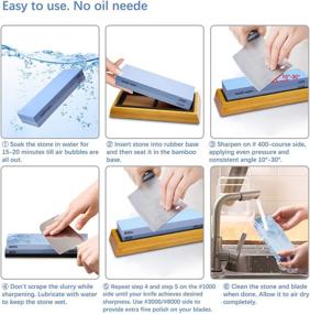 img 1 attached to Knife Sharpening Stone Set - Complete Abrasive & Finishing Products