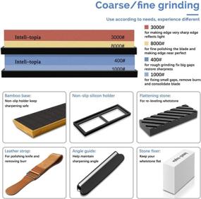 img 3 attached to Knife Sharpening Stone Set - Complete Abrasive & Finishing Products