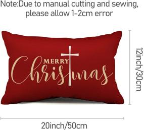 img 1 attached to Christmas Pillow Farmhouse Outdoor Pillowcase