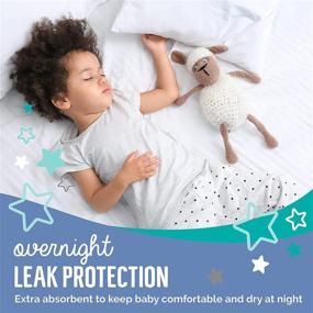 img 2 attached to 👶 Seventh Generation Baby Free & Clear Overnight Diapers: Stage 5, 27-35lbs, 80 Count - Ultimate Protection and Comfort for Your Little One's Sleep!