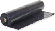 🌾 10 mil black plastic sheeting - 5' x 100' - heavy duty farm plastic supply, polyethylene vapor barrier, black painters tarp, durable plastic roll logo