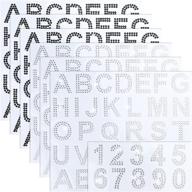 214-piece sparkling alphabet stickers - rhinestone crystal letters & numbers, self-adhesive glitter decorative stickers for craft, clothing, diy decoration logo