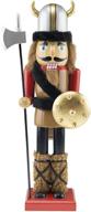 🎅 clever creations viking 14-inch traditional wooden nutcracker: festive christmas decor for shelves and tables – enhance your holiday ambiance! logo