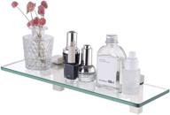 🚻 bathroom wall shelf- tempered glass, 16 inch, brushed nickel finish, wall mounted, bgs3201s40-2 logo