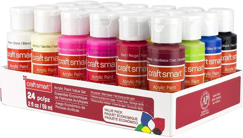 Craft Smart Pastel Acrylic Paint Value Set - 2 fl oz