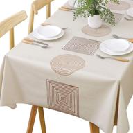 🍽 chizoya geometric kitchen rectangle tablecloth logo