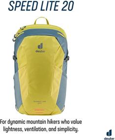 img 3 attached to Greencurry Slateblue 🎒 Deuter Speed Hiking Backpack