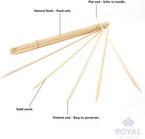 img 1 attached to 🎍 Royal Imports 18-inch Bamboo Plant Stake, Floral Picks, Roasting Sticks, Wooden Kebob Grilling Skewers, Sign Posting (Set of 25)