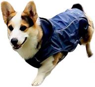 asmpet dog raincoat: lightweight waterproof poncho with harness and reflective strip - ideal for small to large dogs! логотип