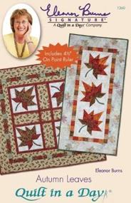 img 1 attached to Создайте потрясающий осенний покрывало с шаблоном покрывала "Осенние листья" от Quilt in a Day.