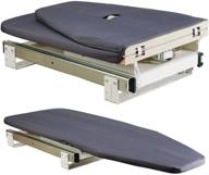 🧺 sarosora navy blue retractable ironing board closet: easy installation & convenient cabinet stow-away logo