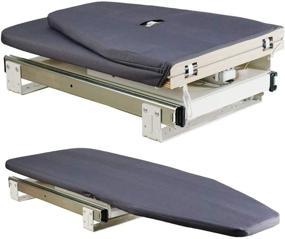 img 4 attached to 🧺 SAROSORA Голубой раскладной гладильная доска-шкаф: Удобная установка и удобное хранение в шкафу