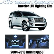 🚗 улучшите интерьер своего infiniti qx56 с помощью комплекта led-подсветки xtremevision (2004-2010) - кул-вайт огни с простой установкой. логотип