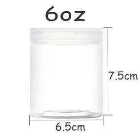 img 3 attached to 🍯 Versatile 15-Pack Clear Plastic Jars for Dry Food, Dried Fruit, Seasoning, and Honey Storage - 6oz Wide-Mouth Containers for Easy Refill and Convenience