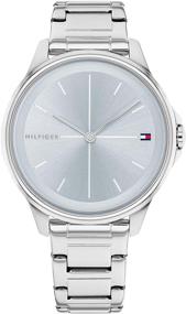 img 4 attached to ⌚ Часы женские Tommy Hilfiger из нержавеющей стали с серебристым покрытием (Модель: 1782353) – Размер 16