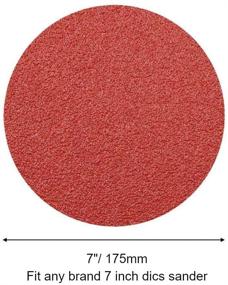 img 3 attached to High-Quality 7-Inch Aluminum Oxide Sanding Disc Set - 30 Pack, Assorted Grit (60/80/120/240/320), Hook & Loop Design