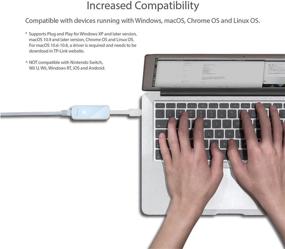 img 2 attached to 🔌 TP-Link UE200 USB 2.0 to 10/100 LAN Network Adapter - Foldable Ethernet Adapter for Windows, Mac, Surface Pro, Linux, and More