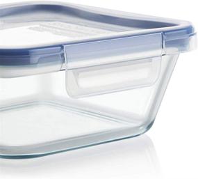 img 1 attached to 🍱 Snapware Total Solution Glass Food Storage Set (4-Piece, BPA-Free Plastic Lid, Meal Prep, Leakproof)