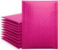 premium small pink bubble mailers 6x10 self-seal shipping bags - pack of 25 logo